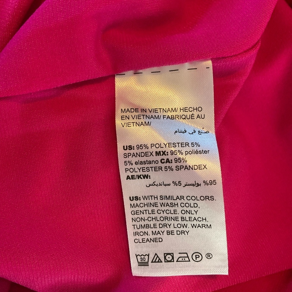 Chico’s B&W Pink Printed Shift Dress Sz 0 (S) - Picture 5 of 5